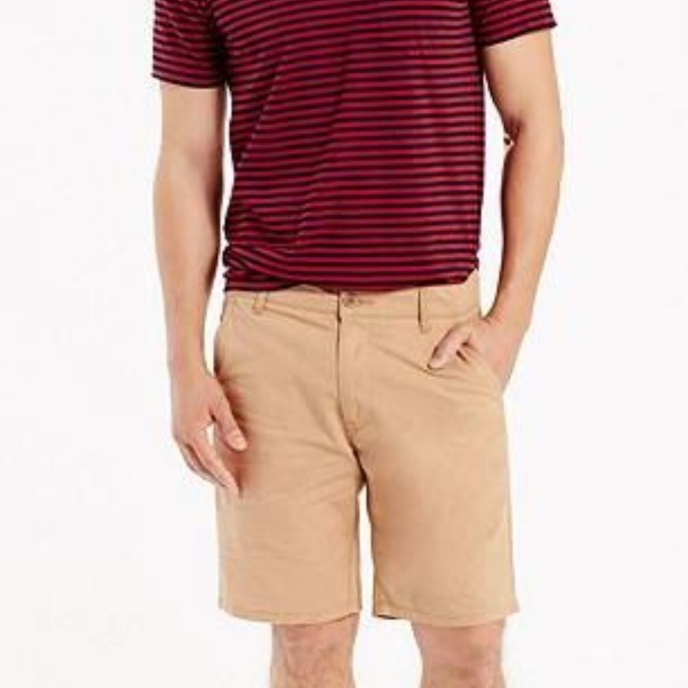 Men's Levi's Shorts Khaki 34 Chino Chinos New